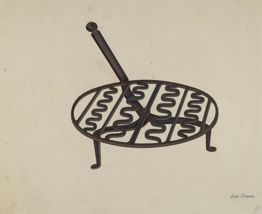 Wrought Iron Trivet by Lon Cronk