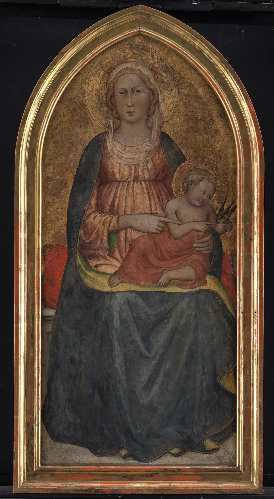 Madonna med Barnet, der leger med en fugl by Lorenzo di Niccolò Gerini