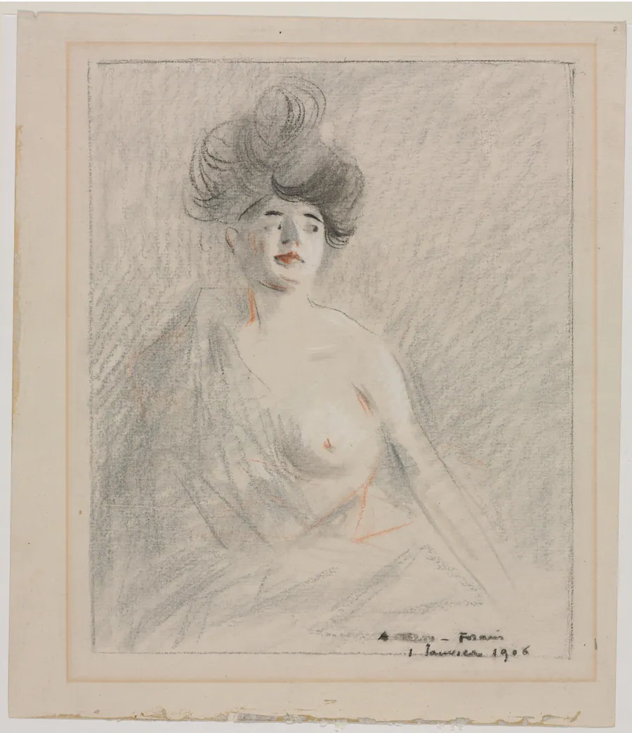 Courtesan (recto) by Jean Louis Forain