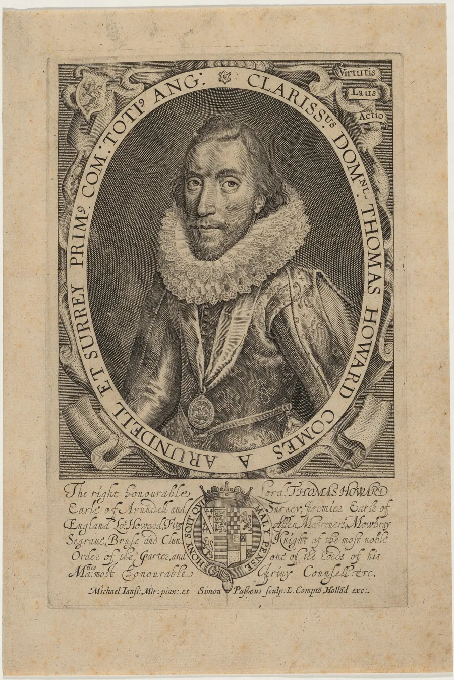Thomas Howard, Second Earl of Arundel and Surrey by Simon van de Passe