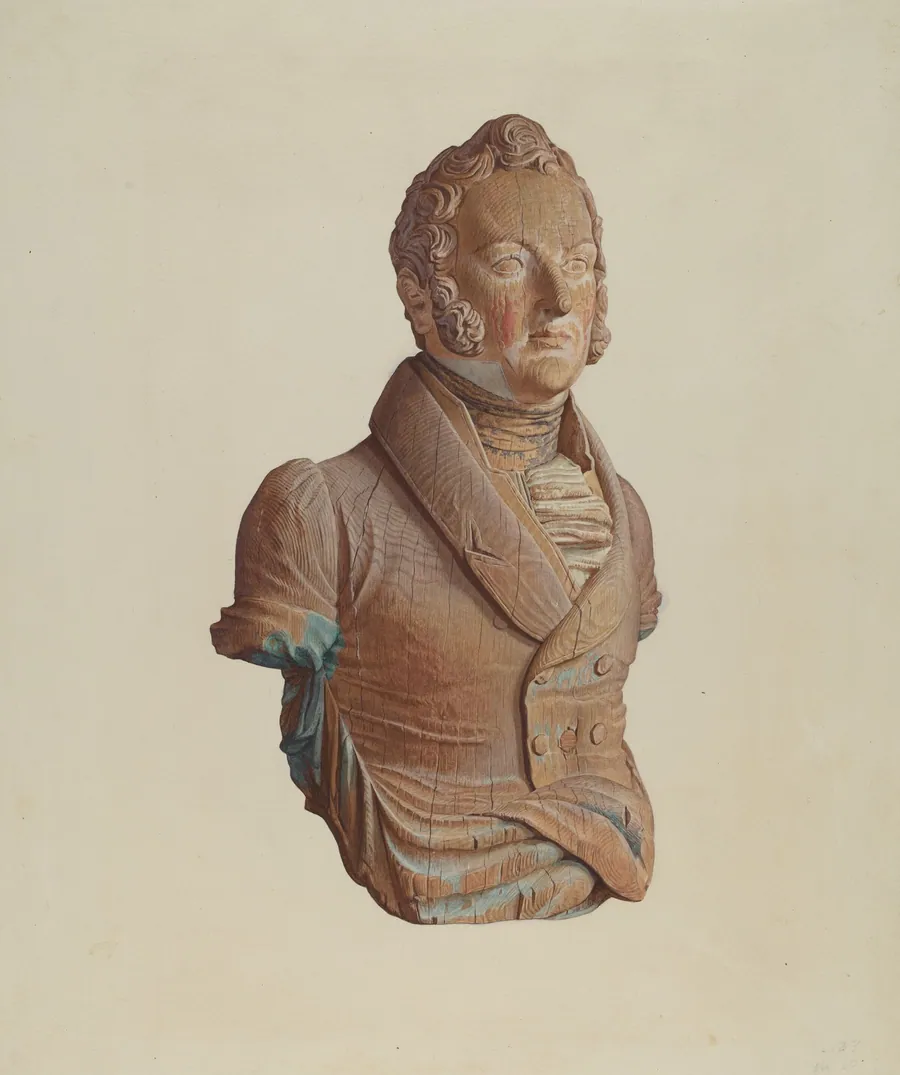 Figurehead: "C. Perry" by Elizabeth Moutal