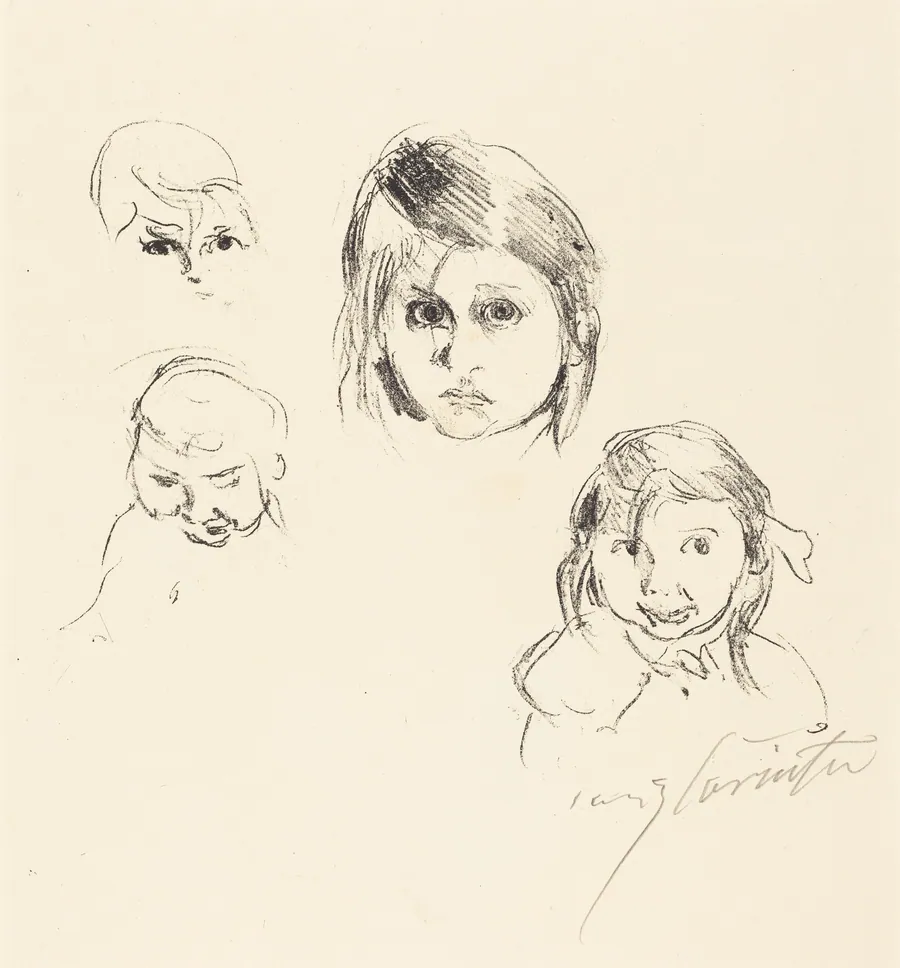 Kinderköpfe (Heads of Children) by Lovis Corinth