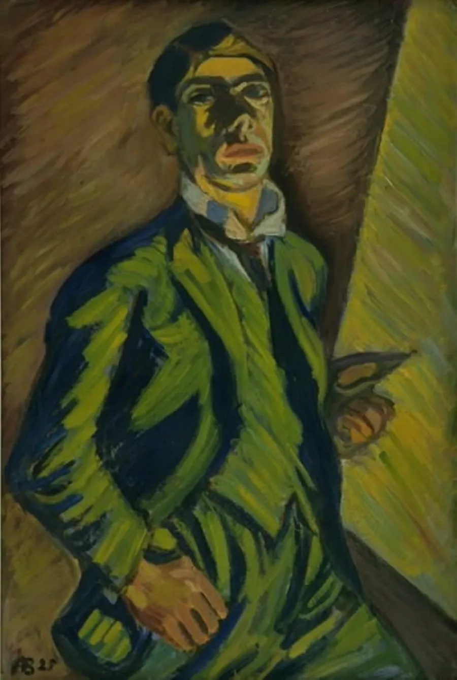 Selvportræt by Axel Bentzen
