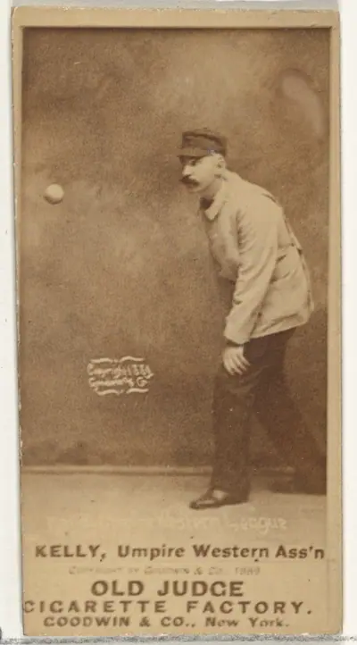 Kelly, Umpire, Western Association, from the Old Judge series (N172) for Old Judge Cigarettes