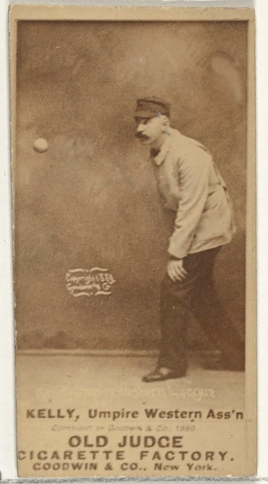 Kelly, Umpire, Western Association, from the Old Judge series (N172) for Old Judge Cigarettes by Goodwin & Company