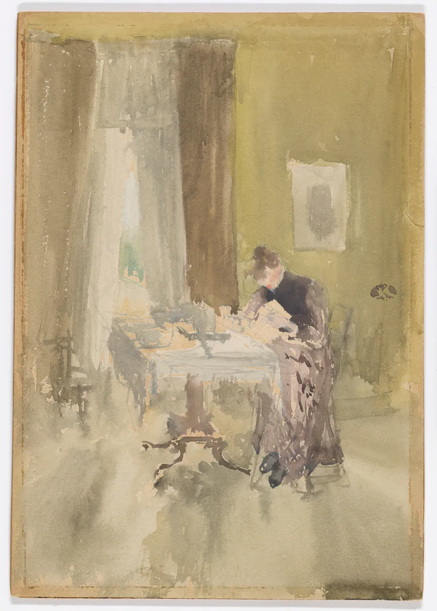 Violet and Amber–Tea by James McNeill Whistler (1834-1903)