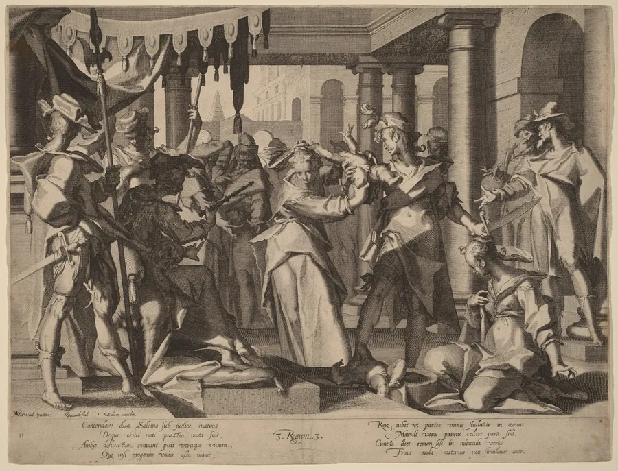 The Judgment of Solomon by Willem van Swanenburgh