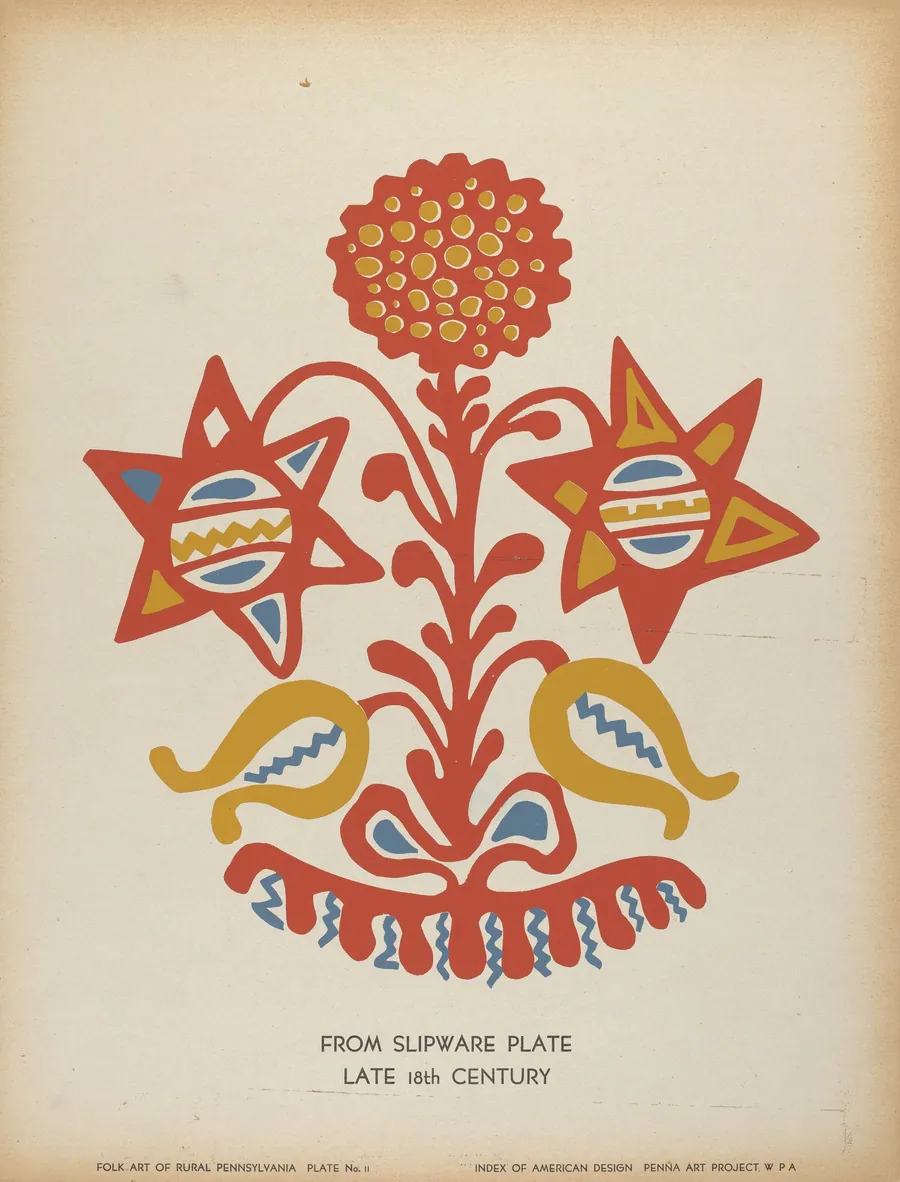 Plate 11: From the Portfolio "Folk Art of Rural Pennsylvania" by American 20th Century