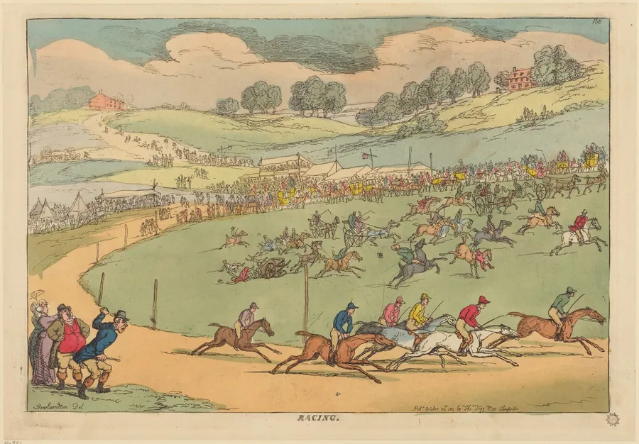 Racing by Thomas Rowlandson