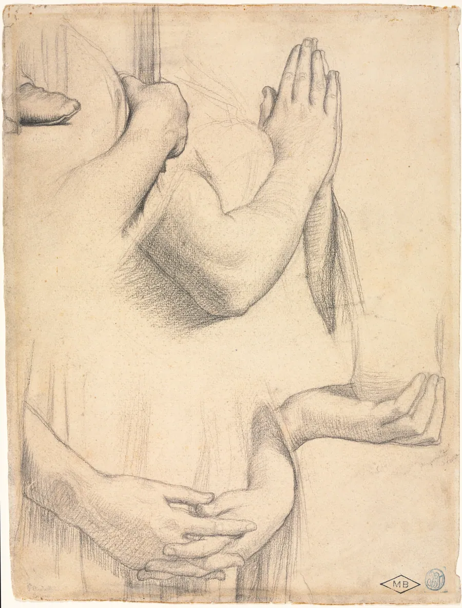 Study of Hands by Jean-Auguste-Dominique Ingres