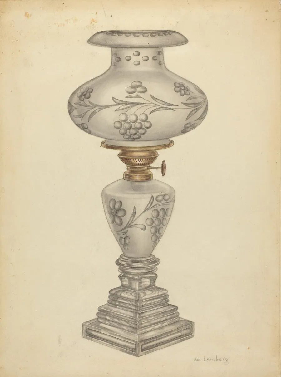 Lamp with Shade by Gertrude Lemberg