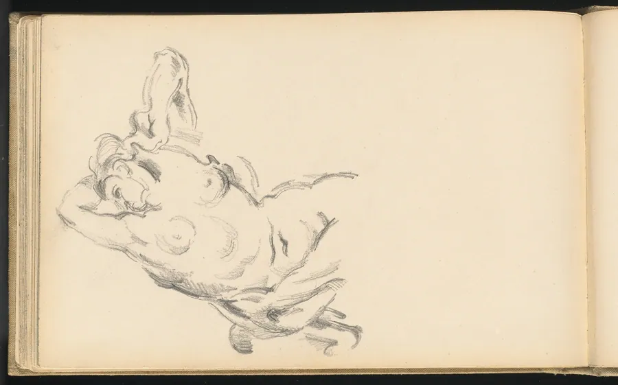 Study of the Allegorical Figure Bellona in Rubens' "The Apotheosis of Henri IV" by Paul Cezanne