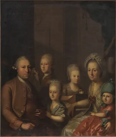 Portræt af familien Lund