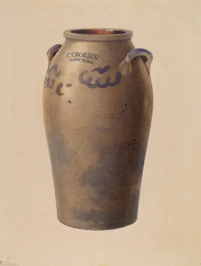 Stoneware Jar