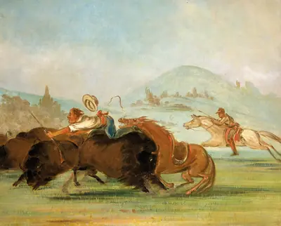 Batiste and I Running Buffalo, Mouth of the Yellowstone