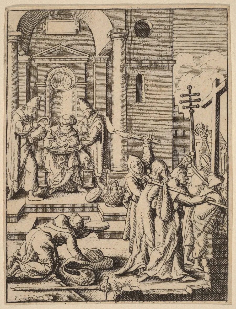 The Washing of Hands by Wenceslaus Hollar