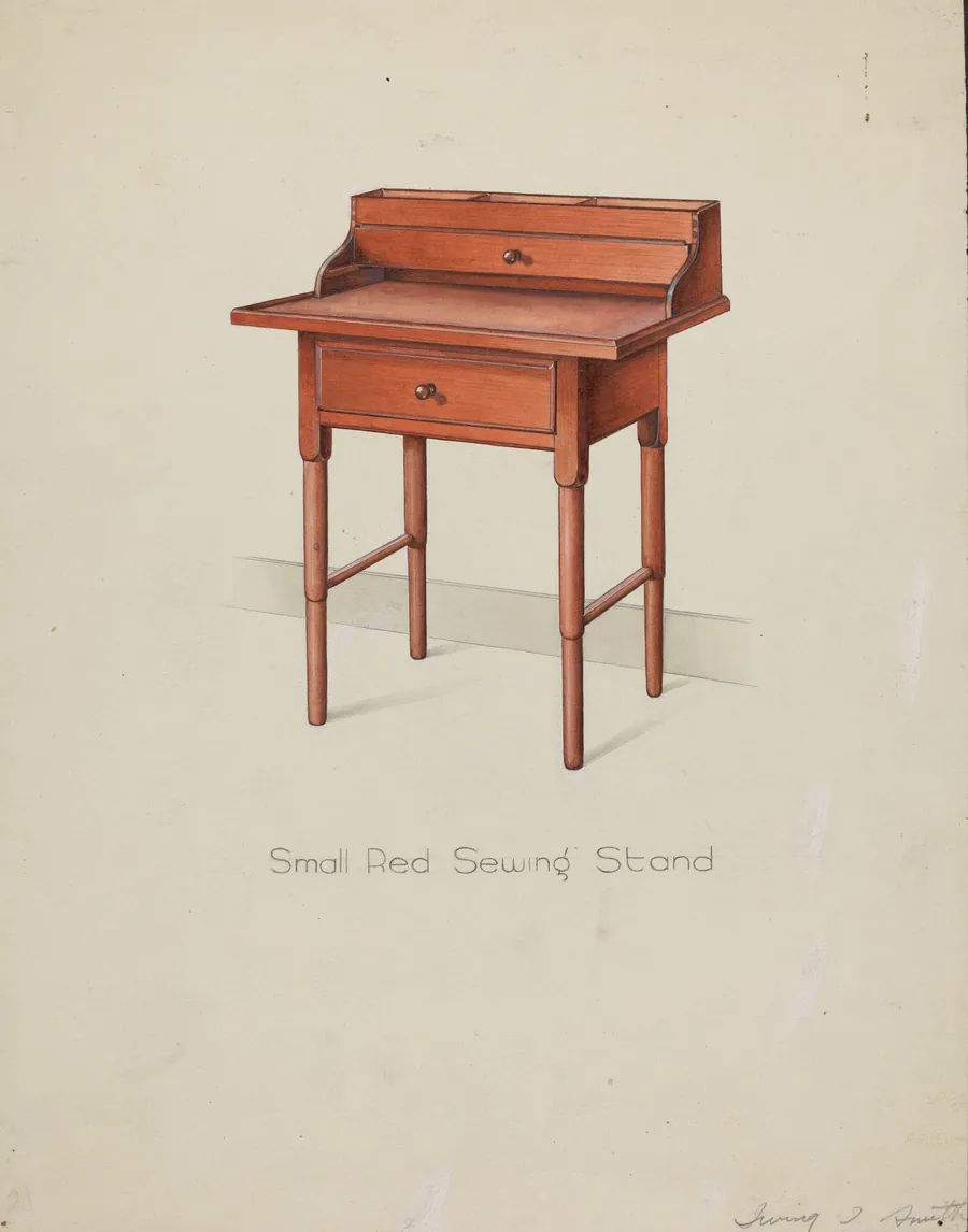Shaker Sewing Table by Irving I. Smith