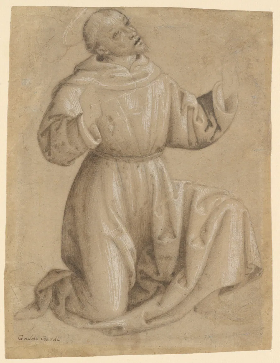 Saint Francis Receiving the Stigmata by Lo Spagna (Giovanni di Pietro)