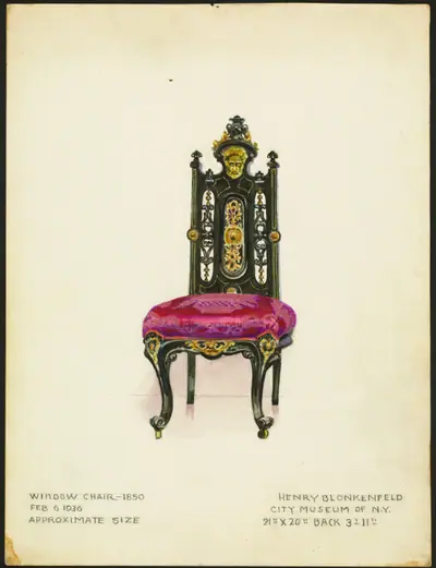 Window Chair (one of a pair)