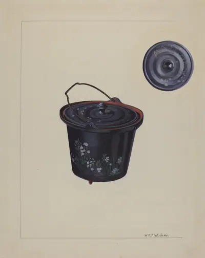 Child's Toy Iron Kettle
