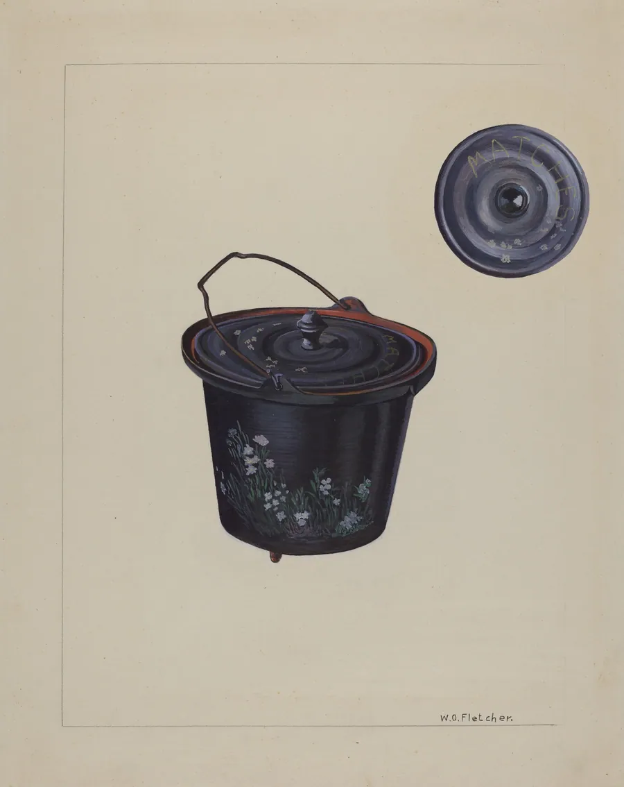 Child's Toy Iron Kettle by William O. Fletcher