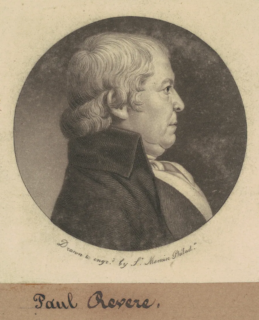 Paul Revere by Charles B. J. Févret de Saint-Mémin
