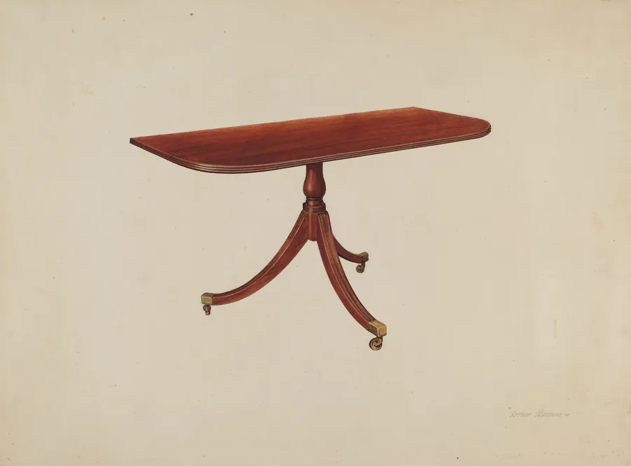 Duncan Phyfe Table by Arthur Mathews