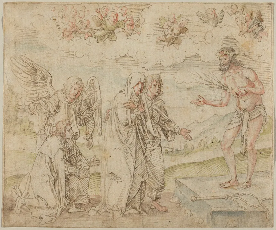 Mary and John before the Man of Sorrows by Hans Süss von Kulmbach