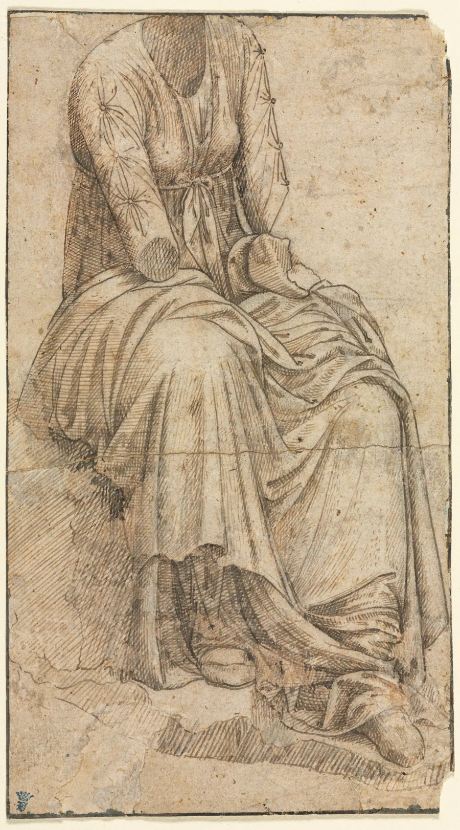 Copy of a Roman Statue of a Seated Woman by Domenico Ghirlandaio