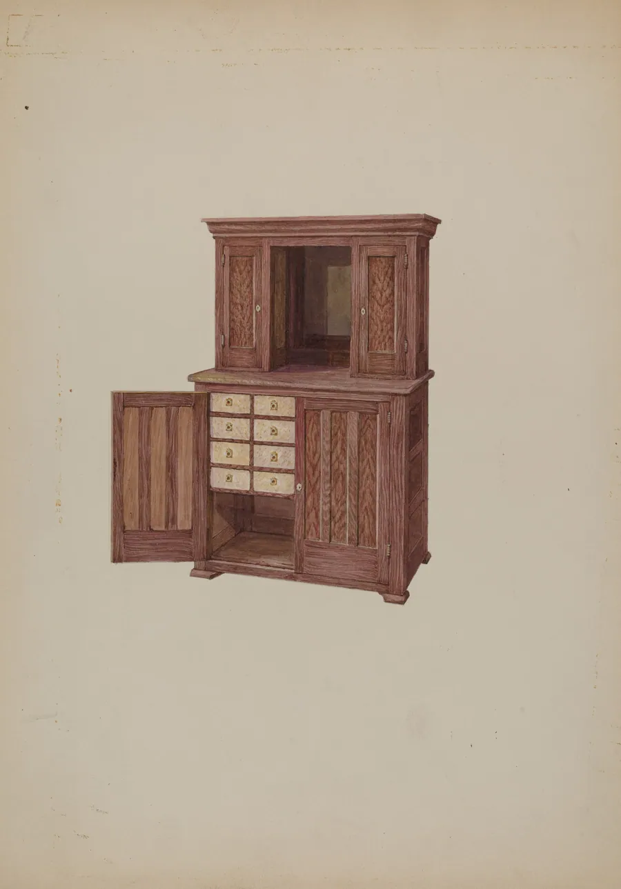 Cabinet, with Ivory Keyholes by William Kieckhofel