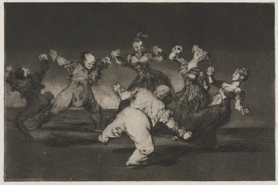 The Proverbs:  If Marion Will Dance, Then She Has to Take the Consequences by Francisco de Goya