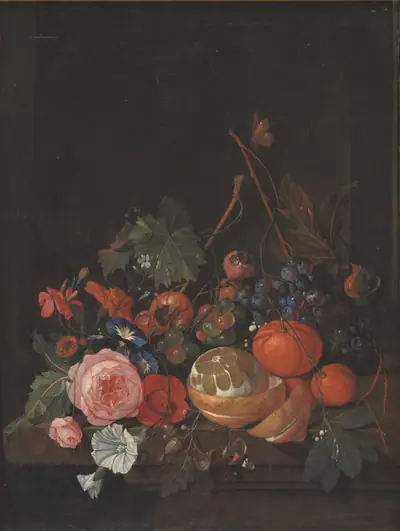 Blomster og frugt