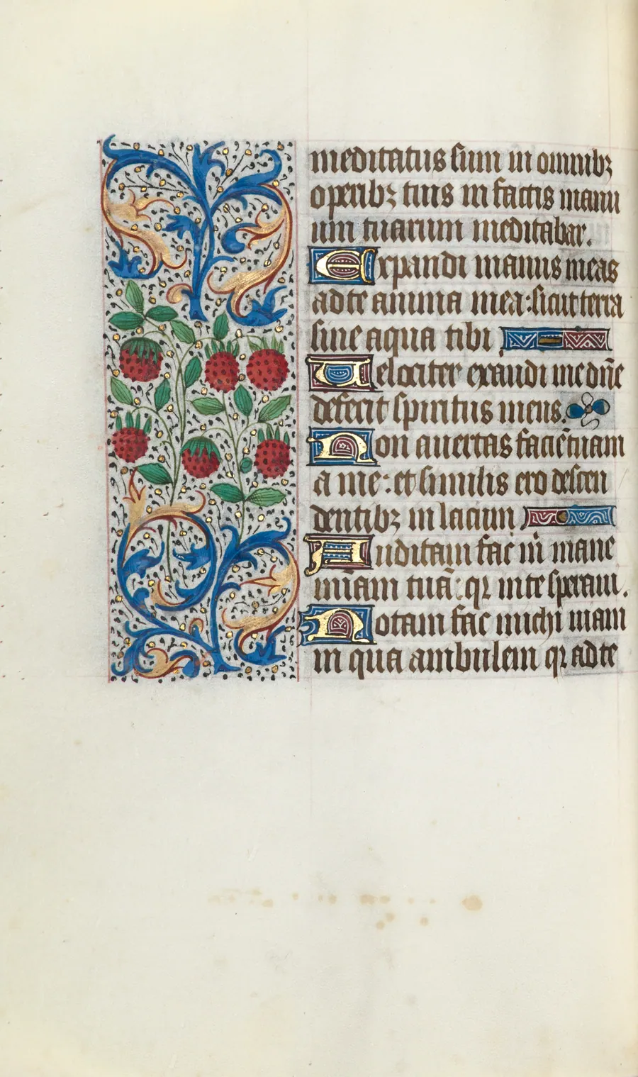 Book of Hours (Use of Rouen): fol. 91v by Master of the Geneva Latini