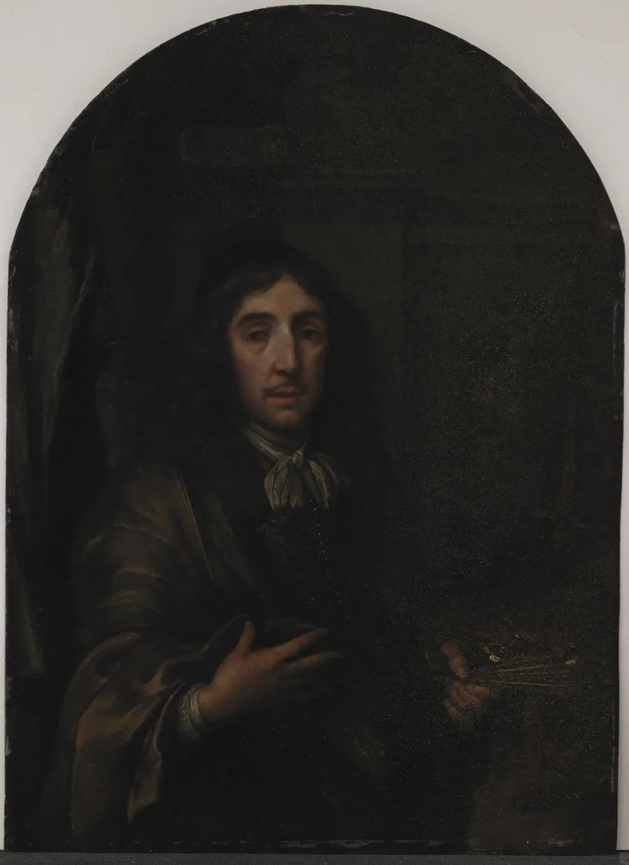 Portræt af en maler by Frans van Mieris (I)