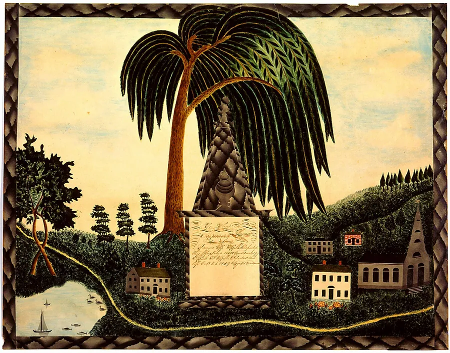 To the Memory of George H. and Ruel T. Hills by American 19th Century
