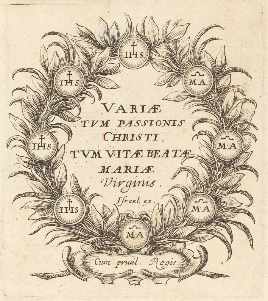 Frontispiece for Callot's "The Mysteries of the Passion" by Abraham Bosse