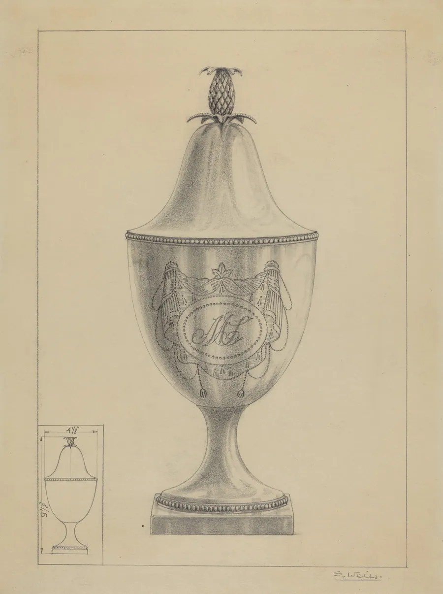 Silver Covered Sugar Urn by Simon Weiss