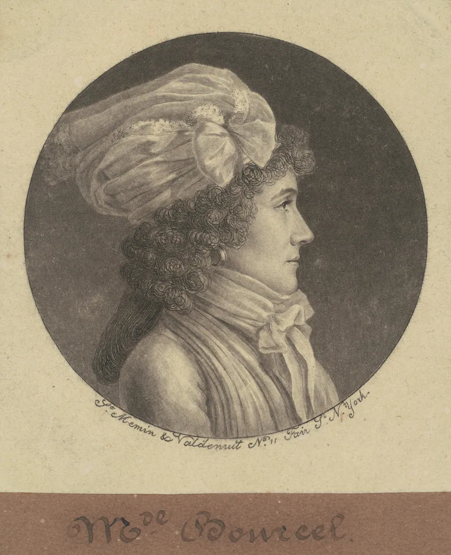 Marie Francoise Bancel by Charles B. J. Févret de Saint-Mémin