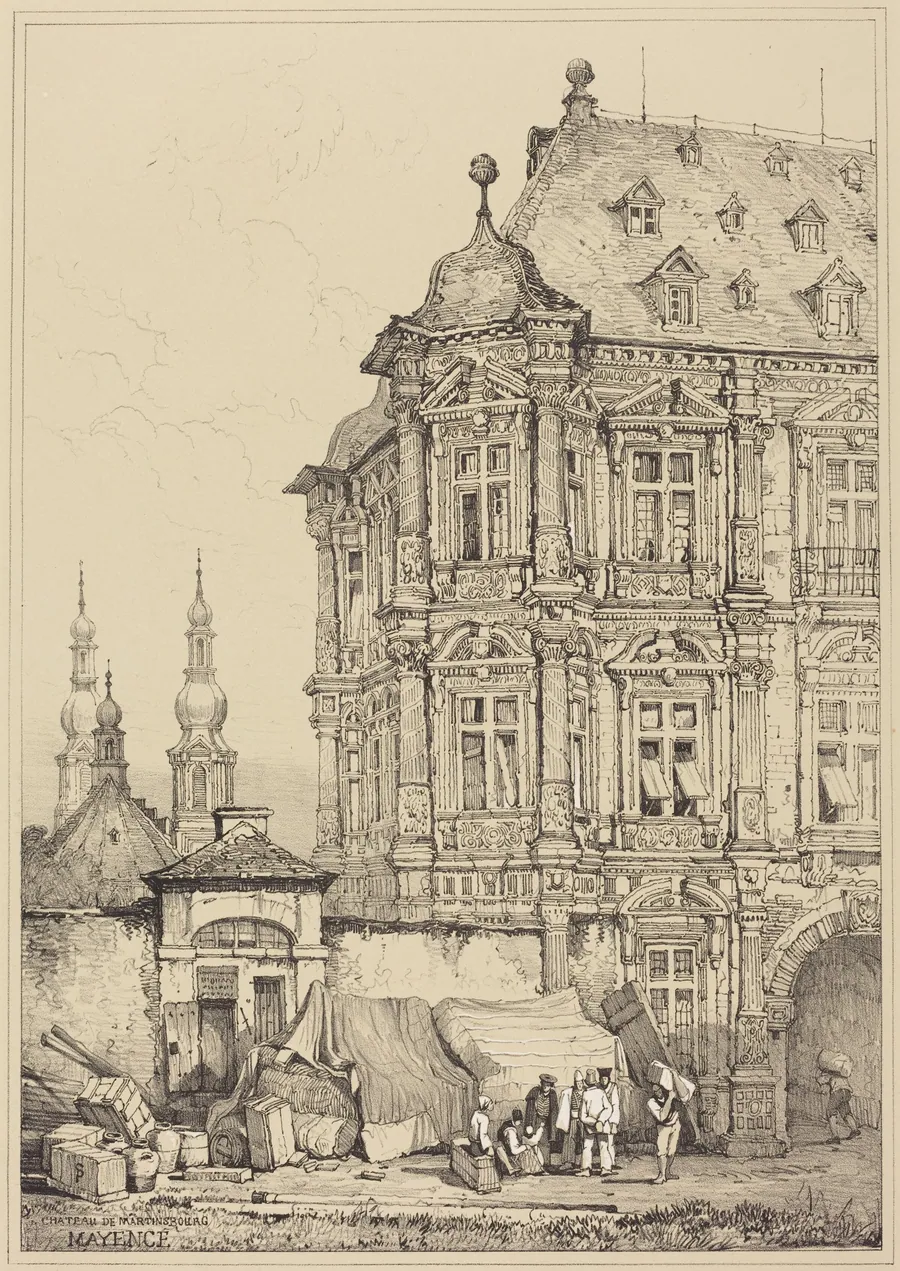 Chateau de Martinsbourg, Mayence by Samuel Prout