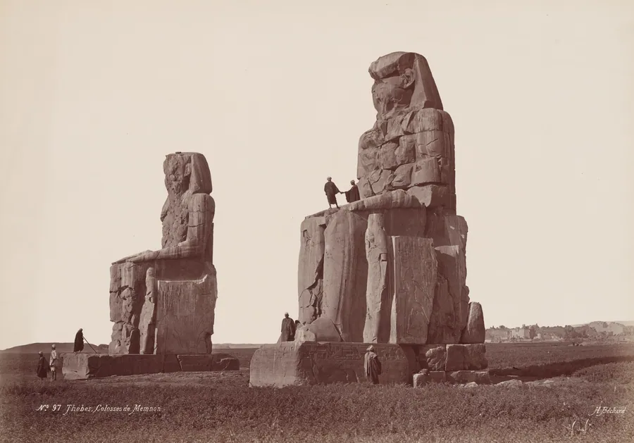 Thèbes, Colosses de Memnon (Thebes, Colossi of Memnon) by Henri Béchard