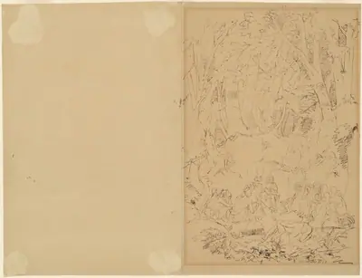 Eighteenth-Century Colonist Preaching to Indians