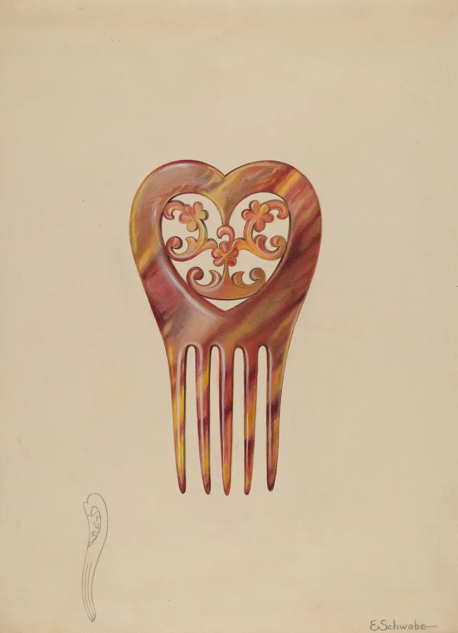 Tortoise Shell Comb by Erwin Schwabe