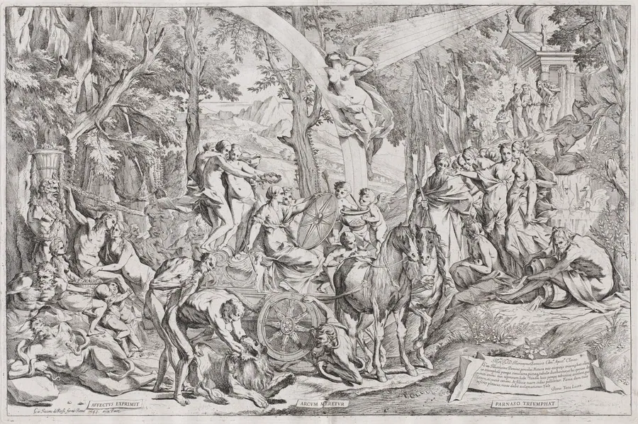 The Triumph of Painting on Parnassus by Pietro Testa