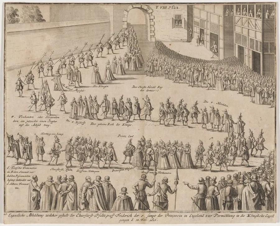 Marriage of Elizabeth to Frederick V of Bohemia, February 14, 1613 by Unknown 19th Century