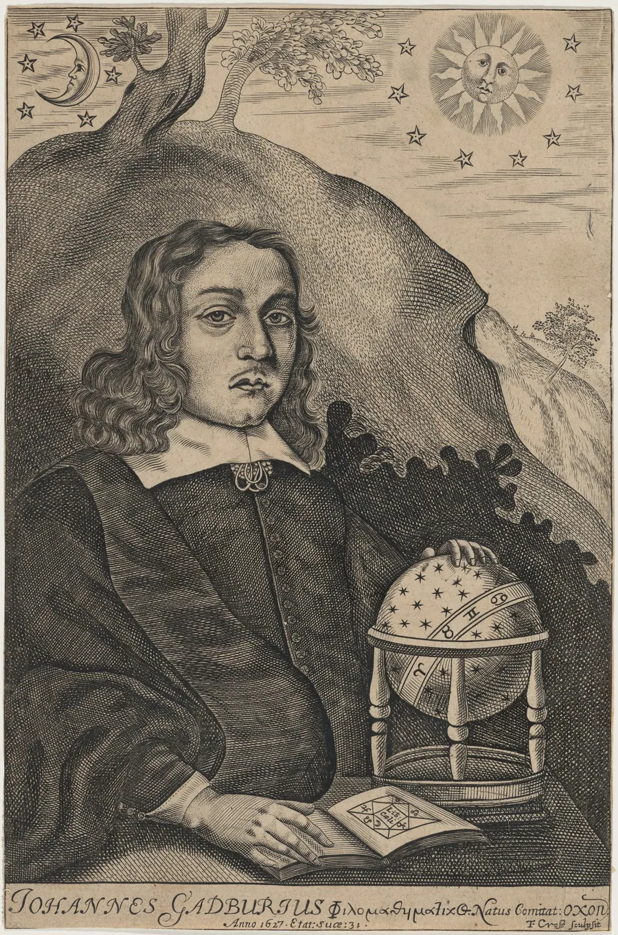 Johannes Gadburius (John Gadbury) by Thomas Cross