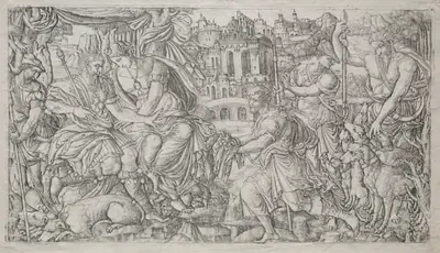Huntsman Presenting a Gift to a King