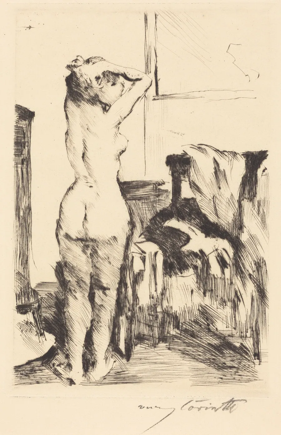 Modellstudie (Study of a Model) by Lovis Corinth
