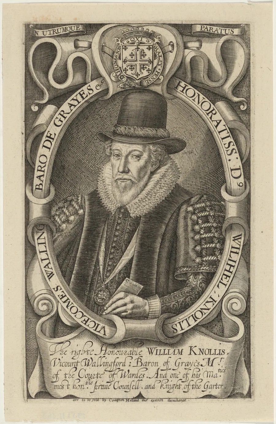 William Knollis, Earl of Banbury, When Viscount Wallingford by Simon van de Passe