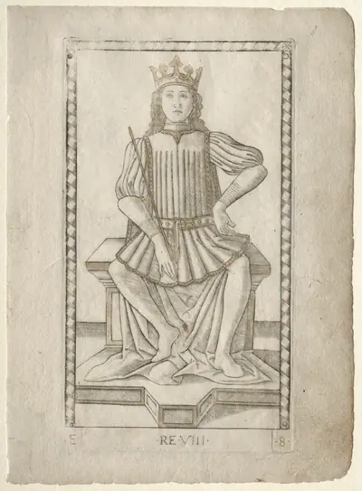 The King (from the Tarocchi, series E: Conditions of Man, #8)