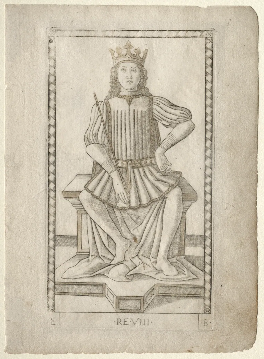 The King (from the Tarocchi, series E: Conditions of Man, #8) by Master of the E-Series Tarocchi